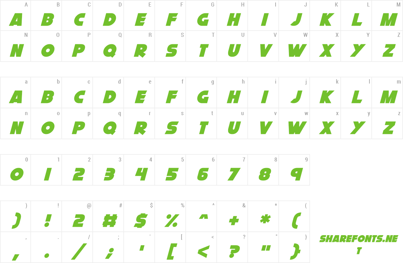 Font Cryogenix preview